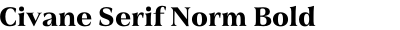 Civane Serif Norm Bold